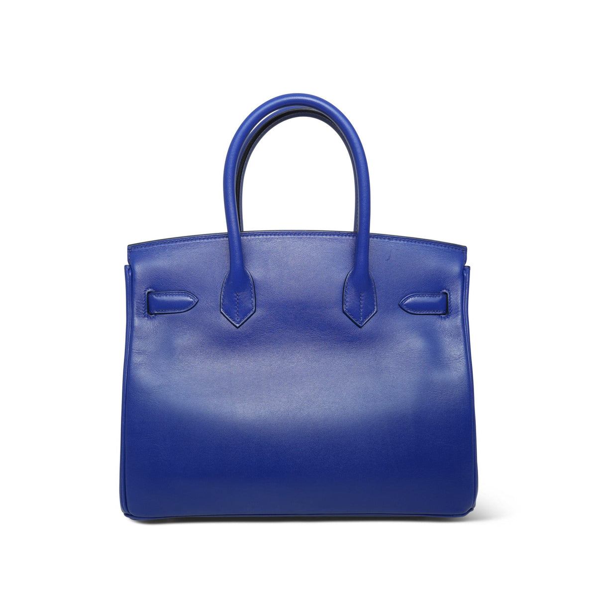 Birkin 30 Bleu Electric Tadelak Palladium Plated D Stamp