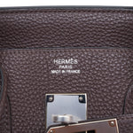 Product image 2 of 14: Birkin 35 Ebene Togo Palladium Plated P Square Stamp