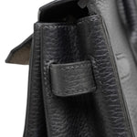 Product image 19 of 22: Birkin 30 Black Ardennes Gold Plated H Square Stamp