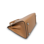 Product image 12 of 15: Birkin Sellier 25 Chai Veau Madame Palladium Plated U Stamp
