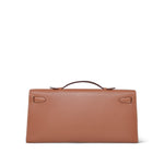 Product image 8 of 17: Kelly Cut Clutch Gold Swift Palladium Plated K Square Stamp