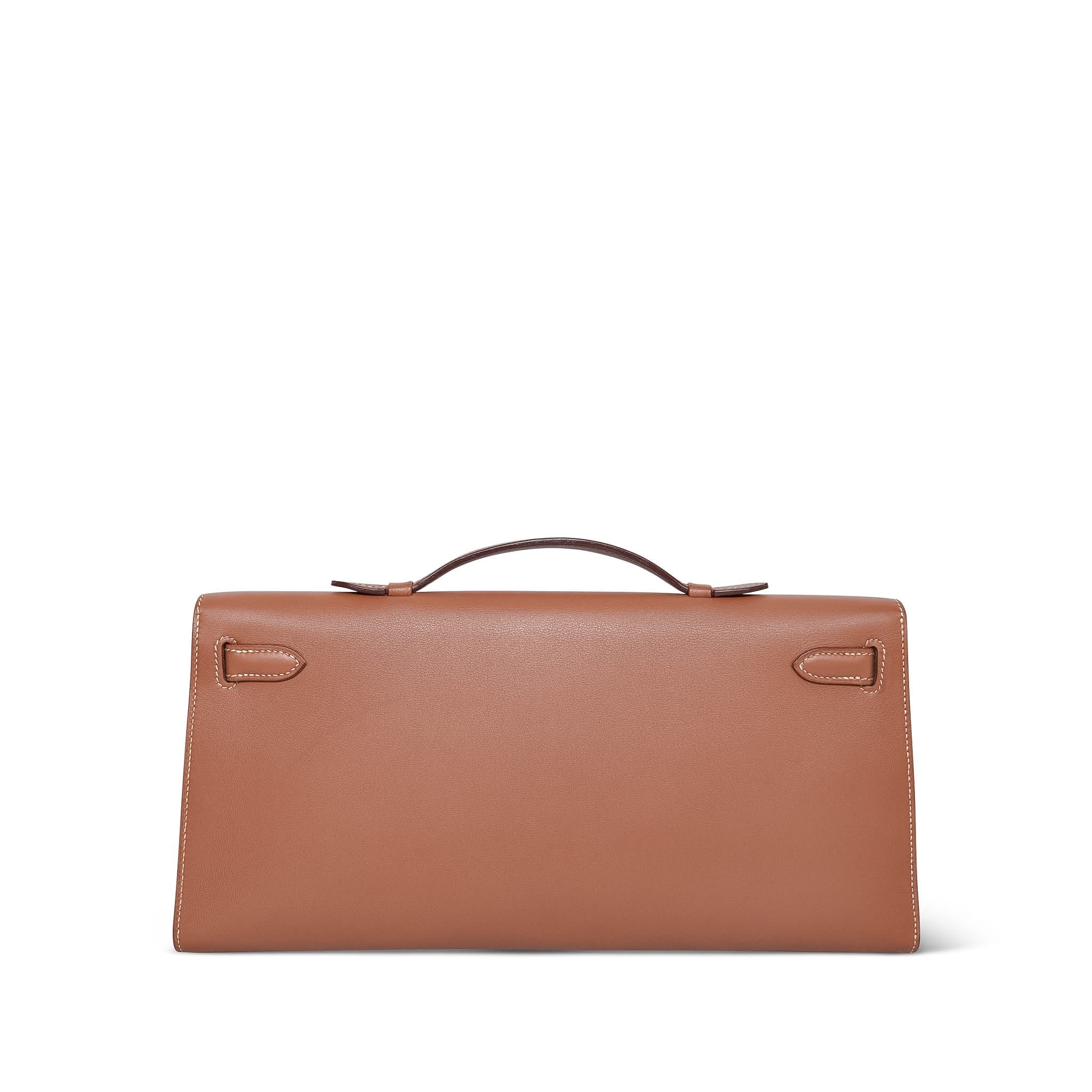 Product image 8 of 17: Kelly Cut Clutch Gold Swift Palladium Plated K Square Stamp