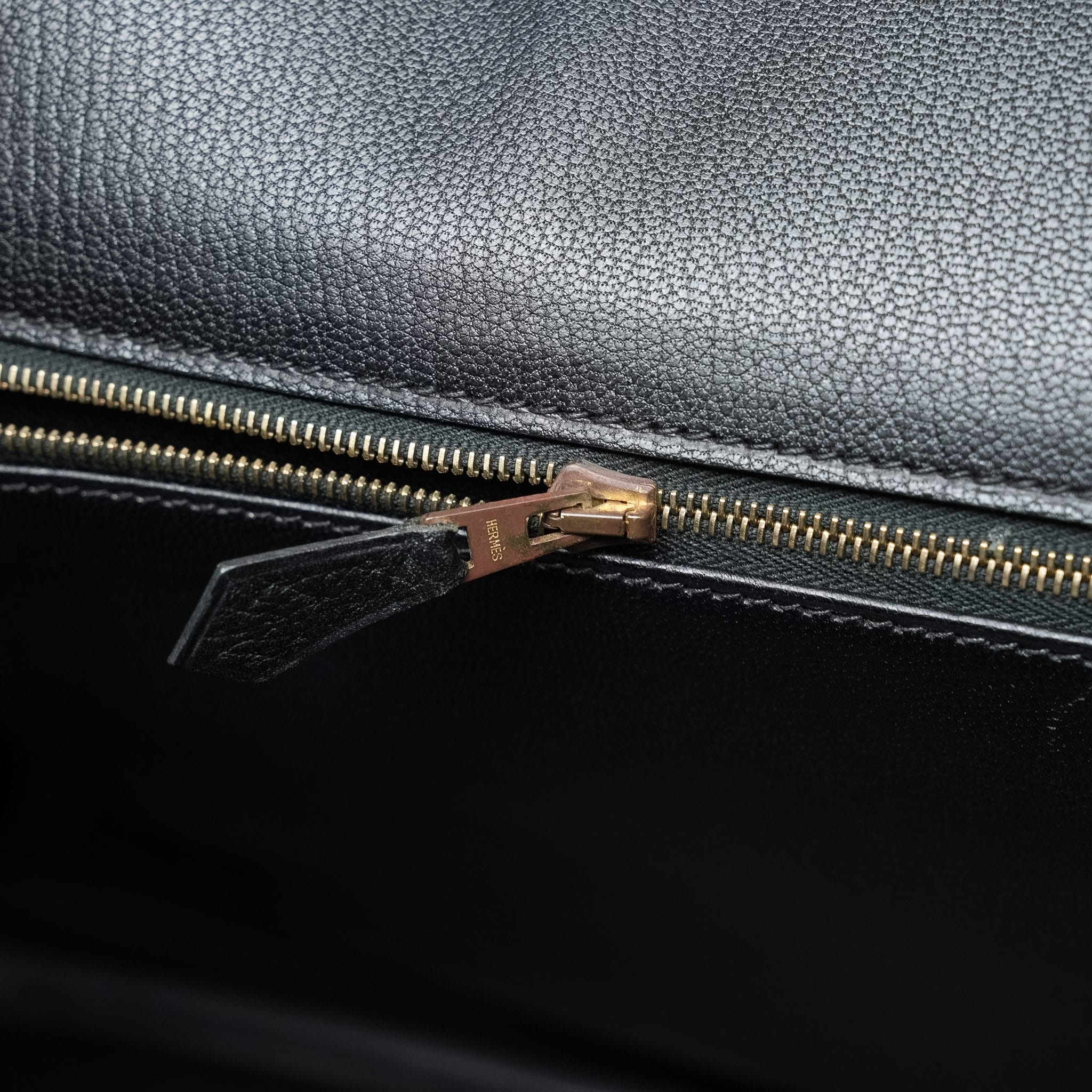 Product image 22 of 22: Birkin 40 Black Ardennes Gold Plated C Square Stamp