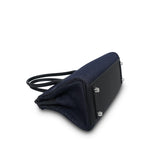 Product image 12 of 14: Shoulder Birkin 29 Bleu Indigo Jean Canvas/Noir Swift Palladium Plated K Stamp