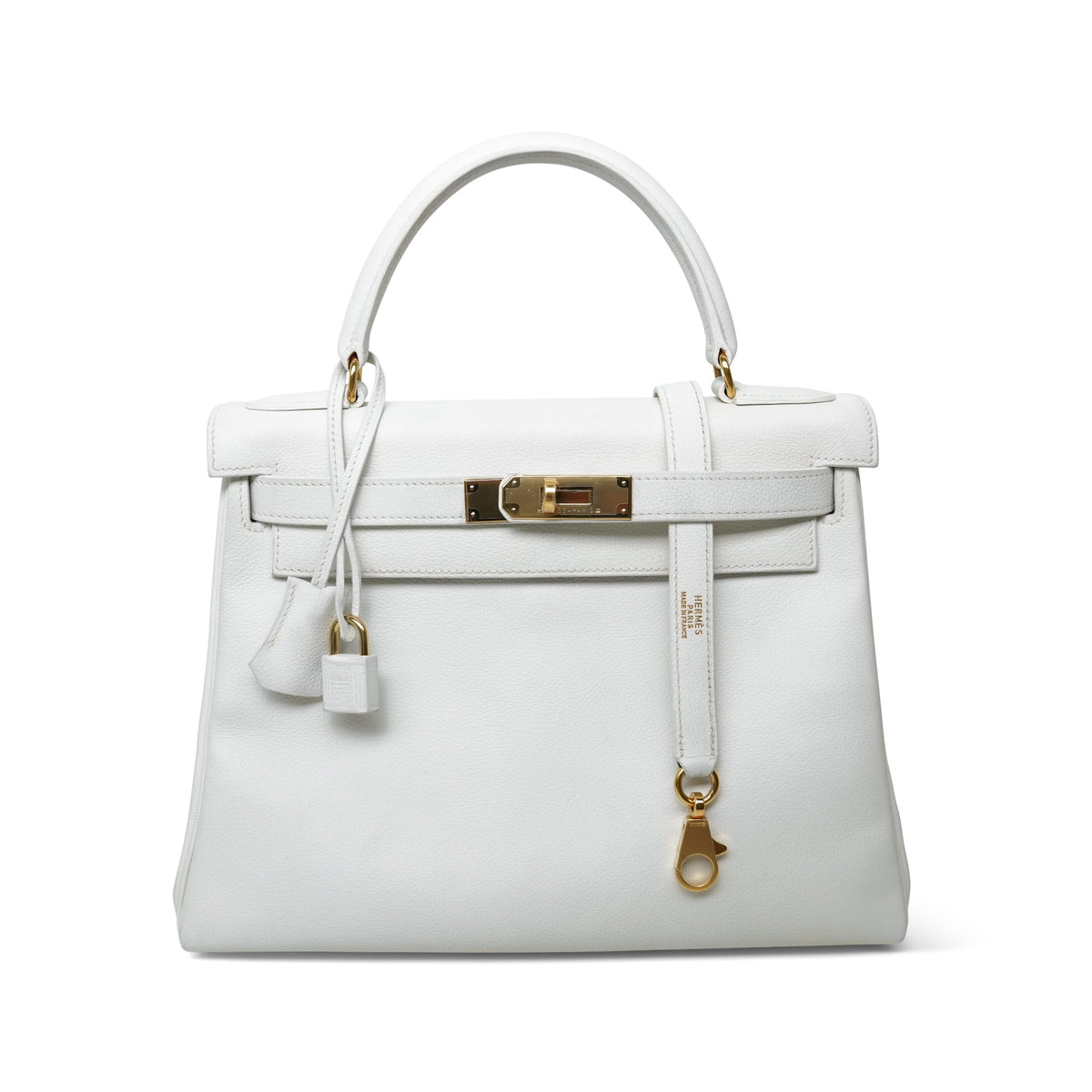 Kelly Retourne 28 White Graine Gold Plated W Circle Stamp