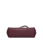 Product image 7 of 15: 26S Burgundy Grained Calfskin Quilted Urban Essentials Shopping Bag Small Gold Hardware