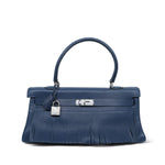 Product image 1 of 14: Shoulder Kelly 42 Bleu Abysse Clemence Fringe Palladium Plated M Square Stamp