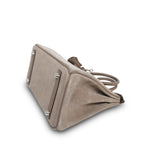 Product image 13 of 18: Birkin 25 Gris Caillou/Etoupe Grizzly/Swift Palladium Plated B Stamp