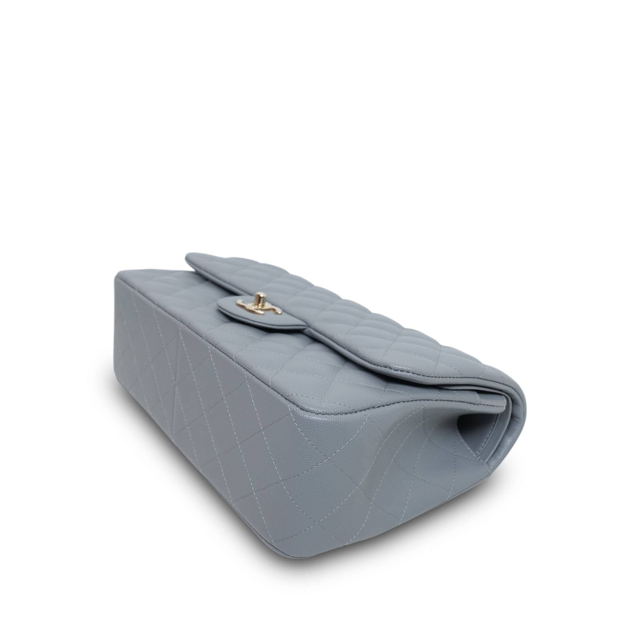Product image 11 of 18: 20C Grey Caviar Quilted Classic Flap Jumbo LGHW