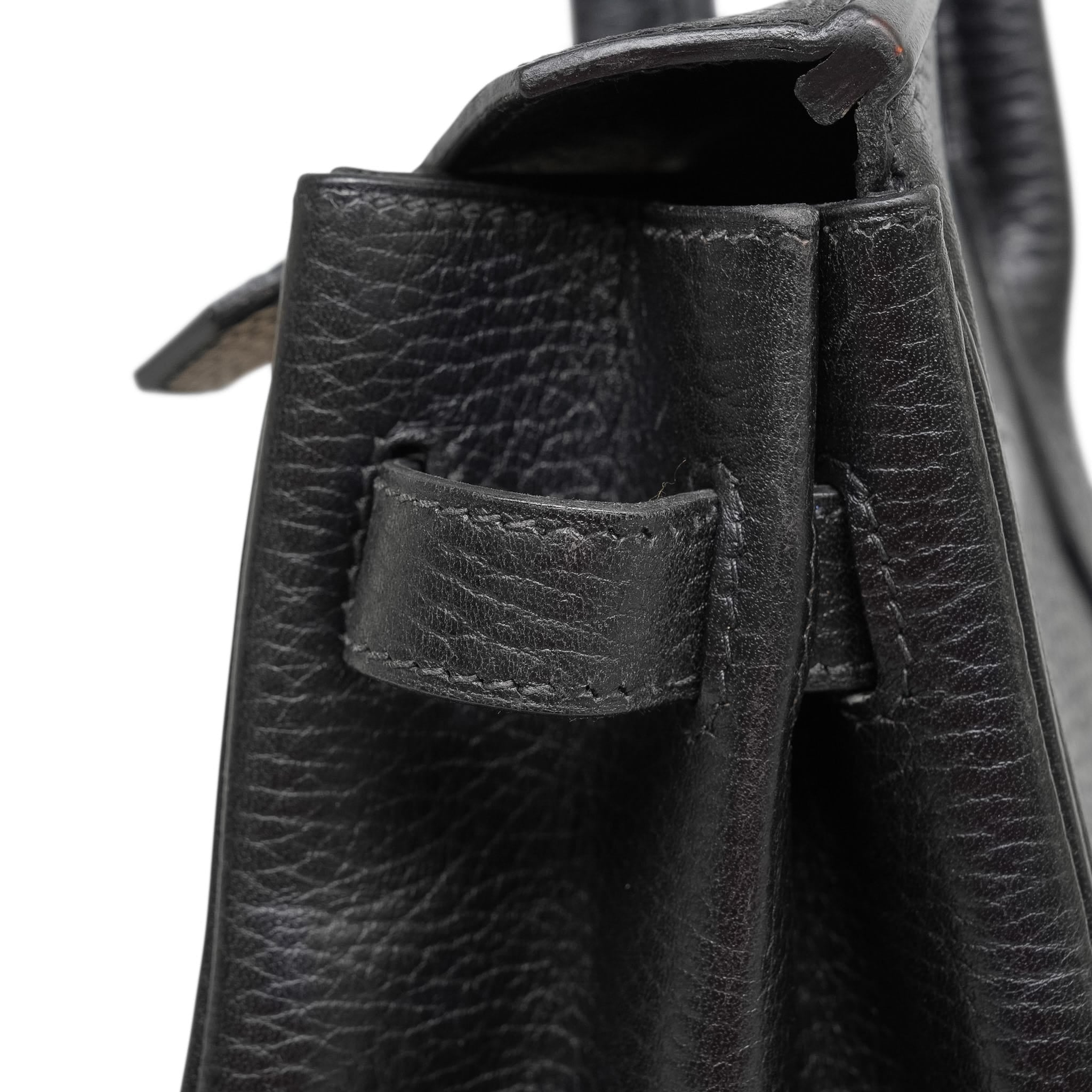Birkin 30 Black Ardennes Gold Plated H Square Stamp