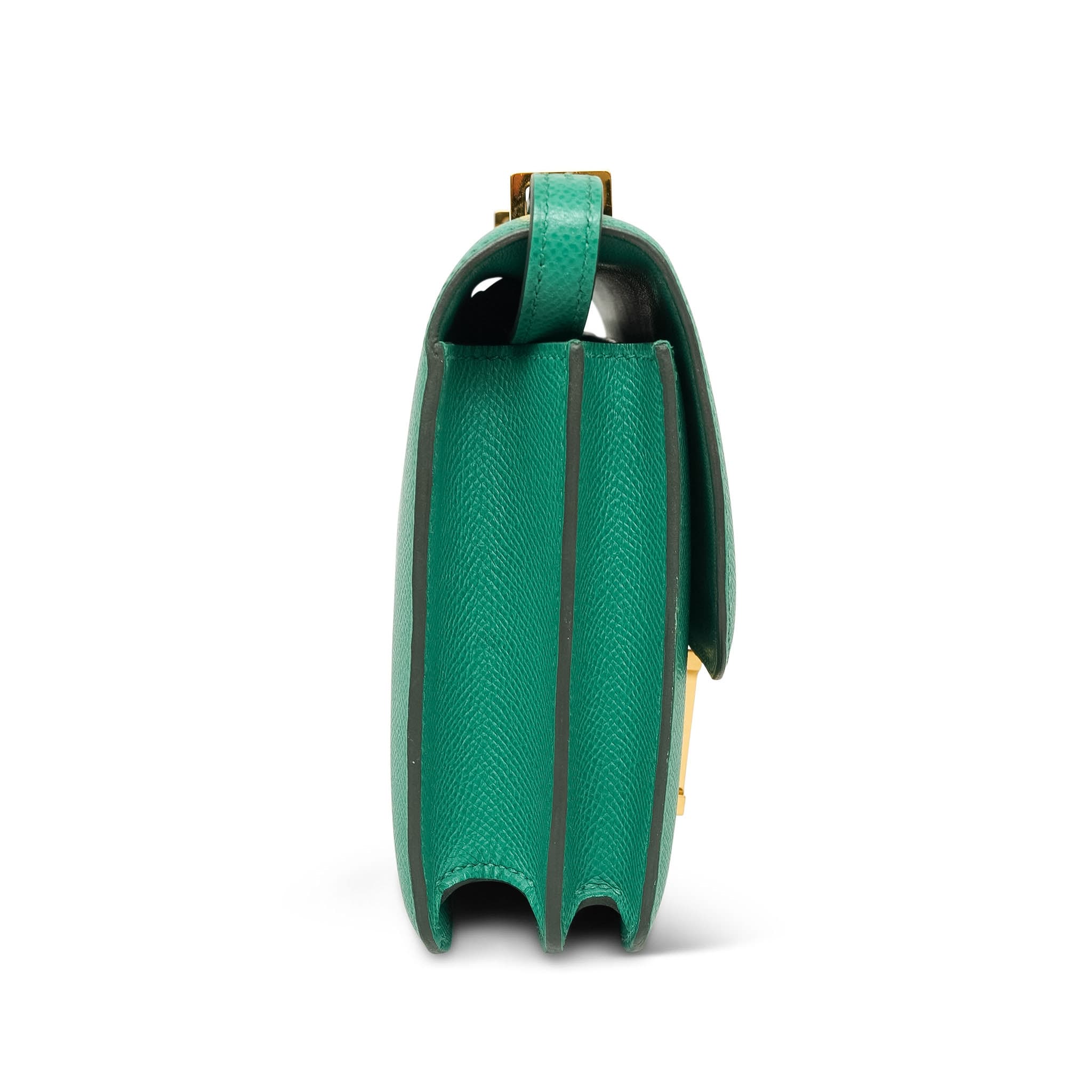 Product image 5 of 29: Constance 18 Vert Jade Epsom Gold Plated B Stamp