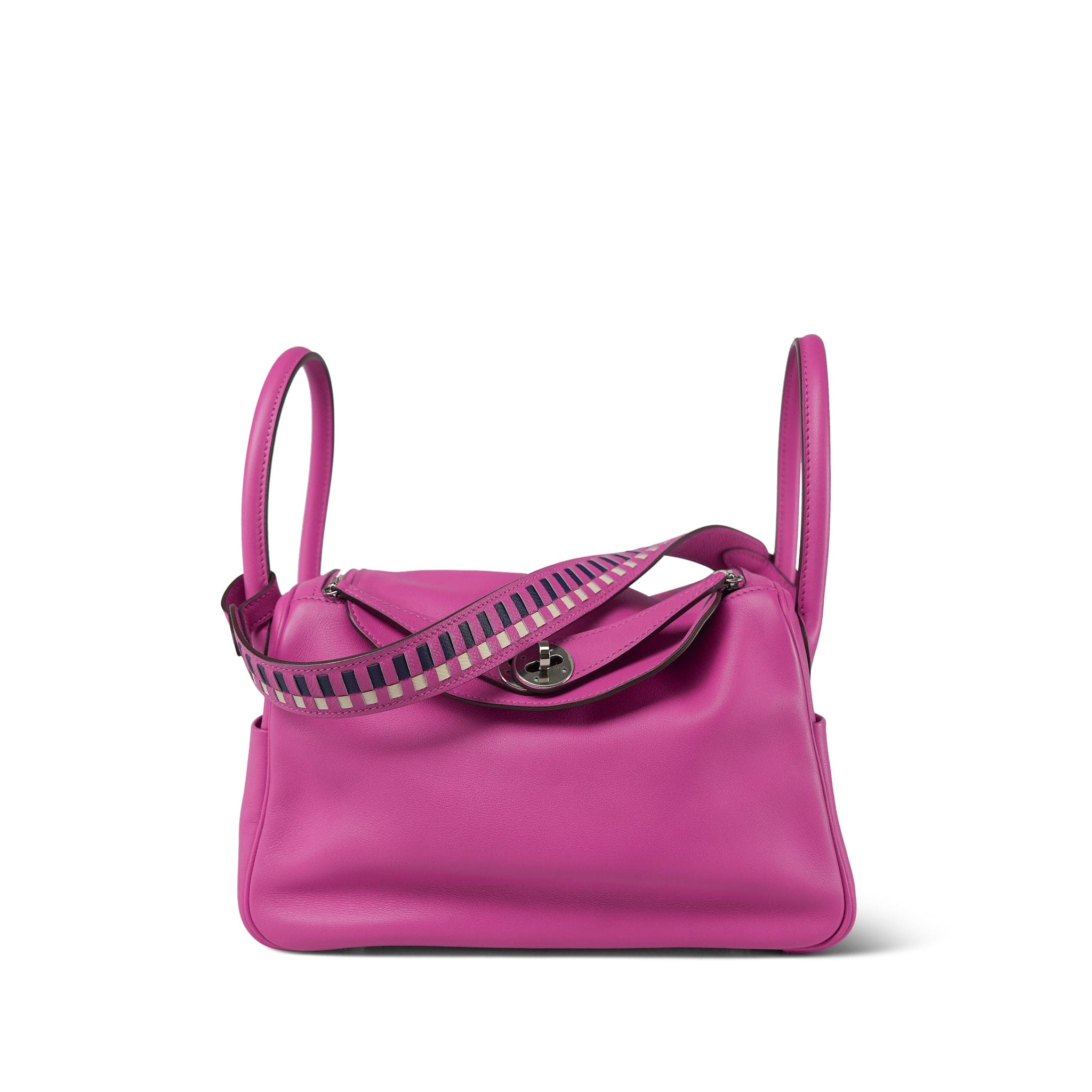 ★限定モデル　CRAZY　クレイジー　460S　LINDY SX★ Lindy 26 Tressage De Cuir Magnolia Swift/ Bleu Saphir Craie Epsom