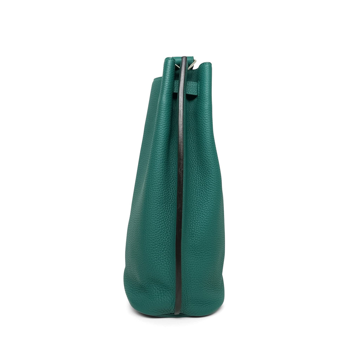 So Kelly 26 Malachite Togo Palladium Plated Q Square Stamp