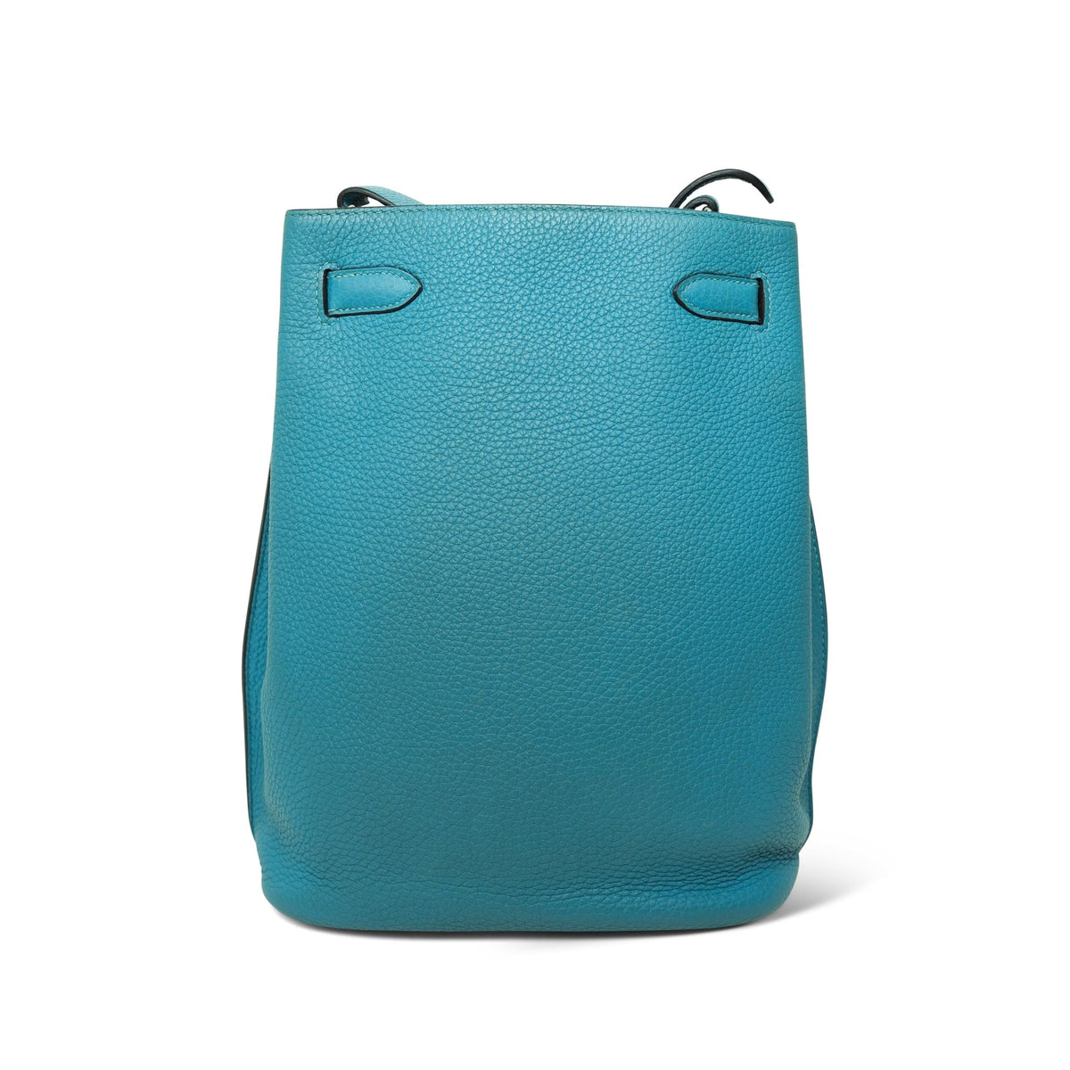 So Kelly 22 Turquoise Clemence Palladium Plated R Square Stamp