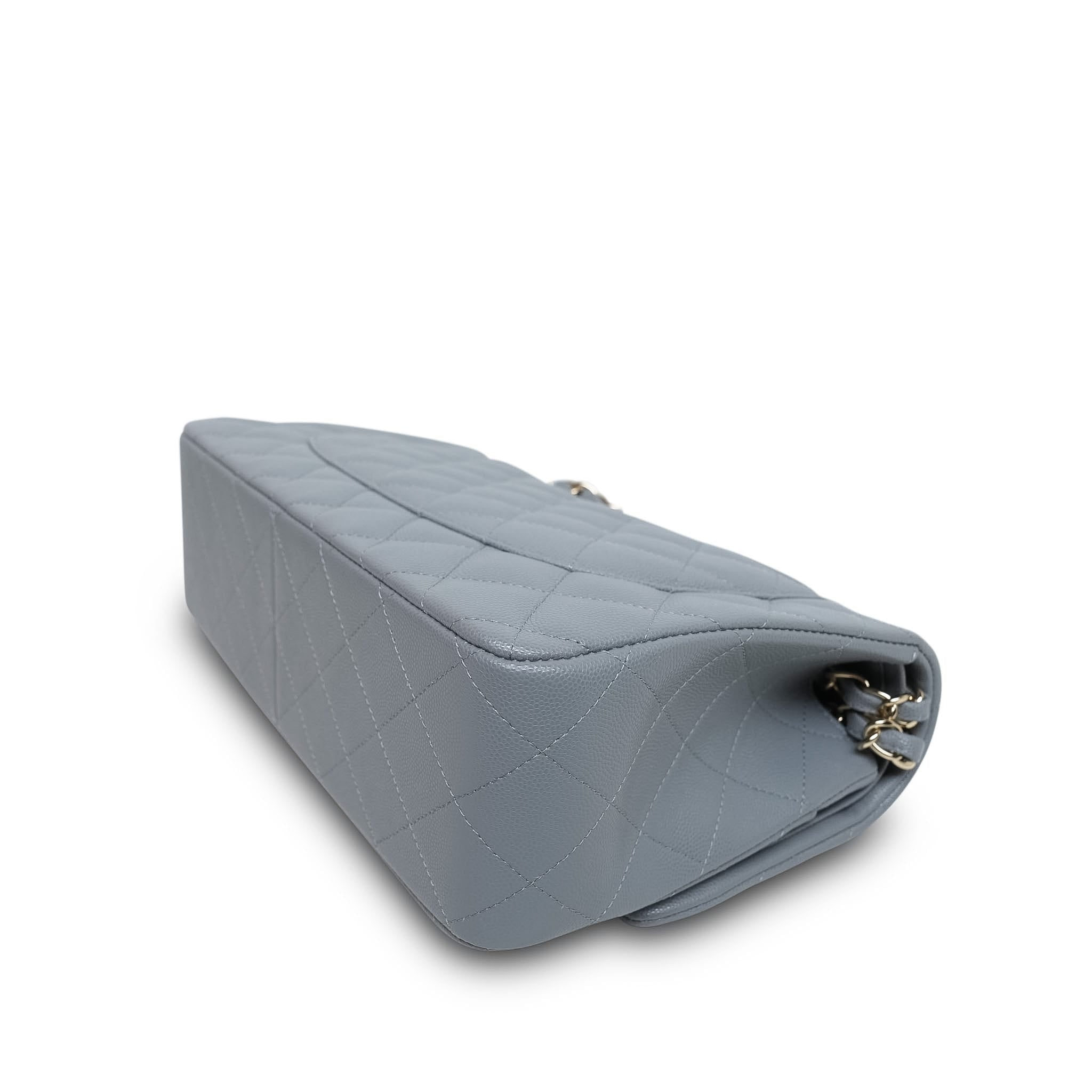 Product image 13 of 18: 20C Grey Caviar Quilted Classic Flap Jumbo LGHW