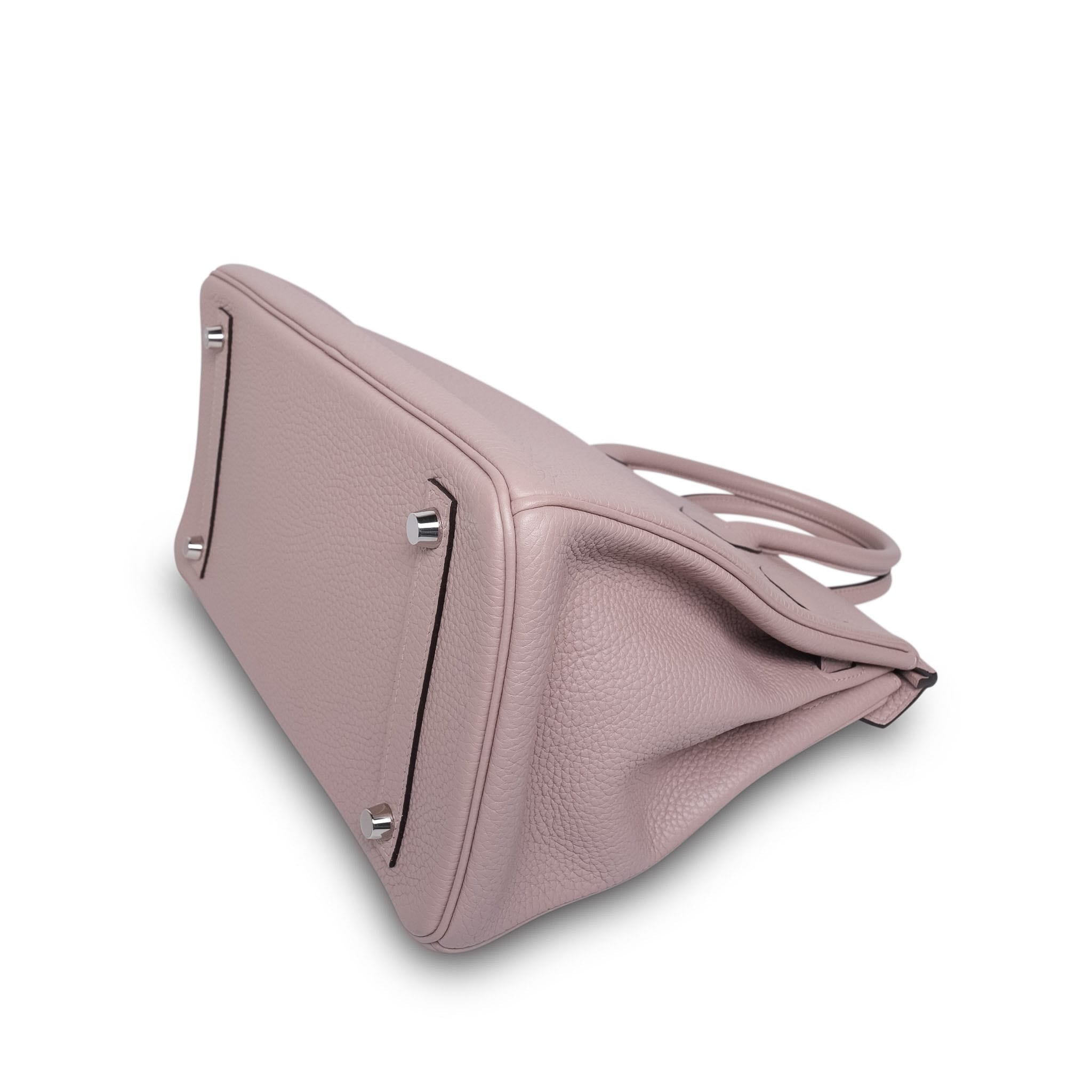 Product image 13 of 14: Birkin 30 Glycine Clemence Palladium Plated T Stamp