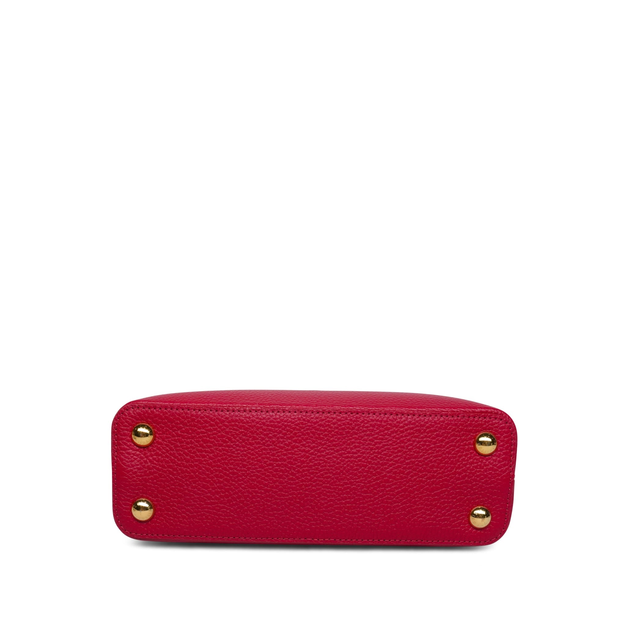 Product image 8 of 14: Louis Vuitton Red Taurillon Capucines BB Light Gold Hardware