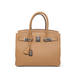 Product image 5 of 17: Birkin 30 Biscuit Togo Palladium Plated U Stamp