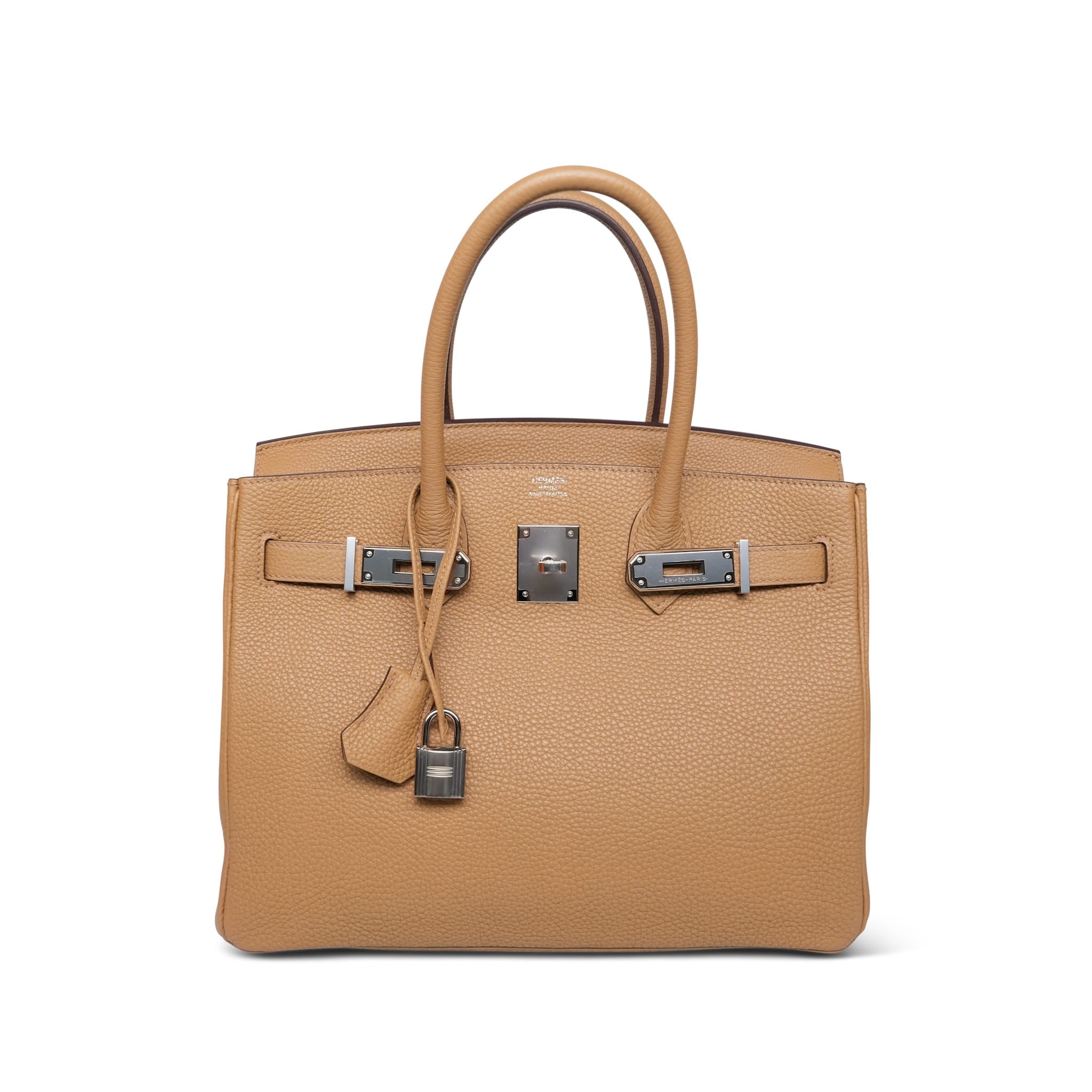 Product image 5 of 17: Birkin 30 Biscuit Togo Palladium Plated U Stamp