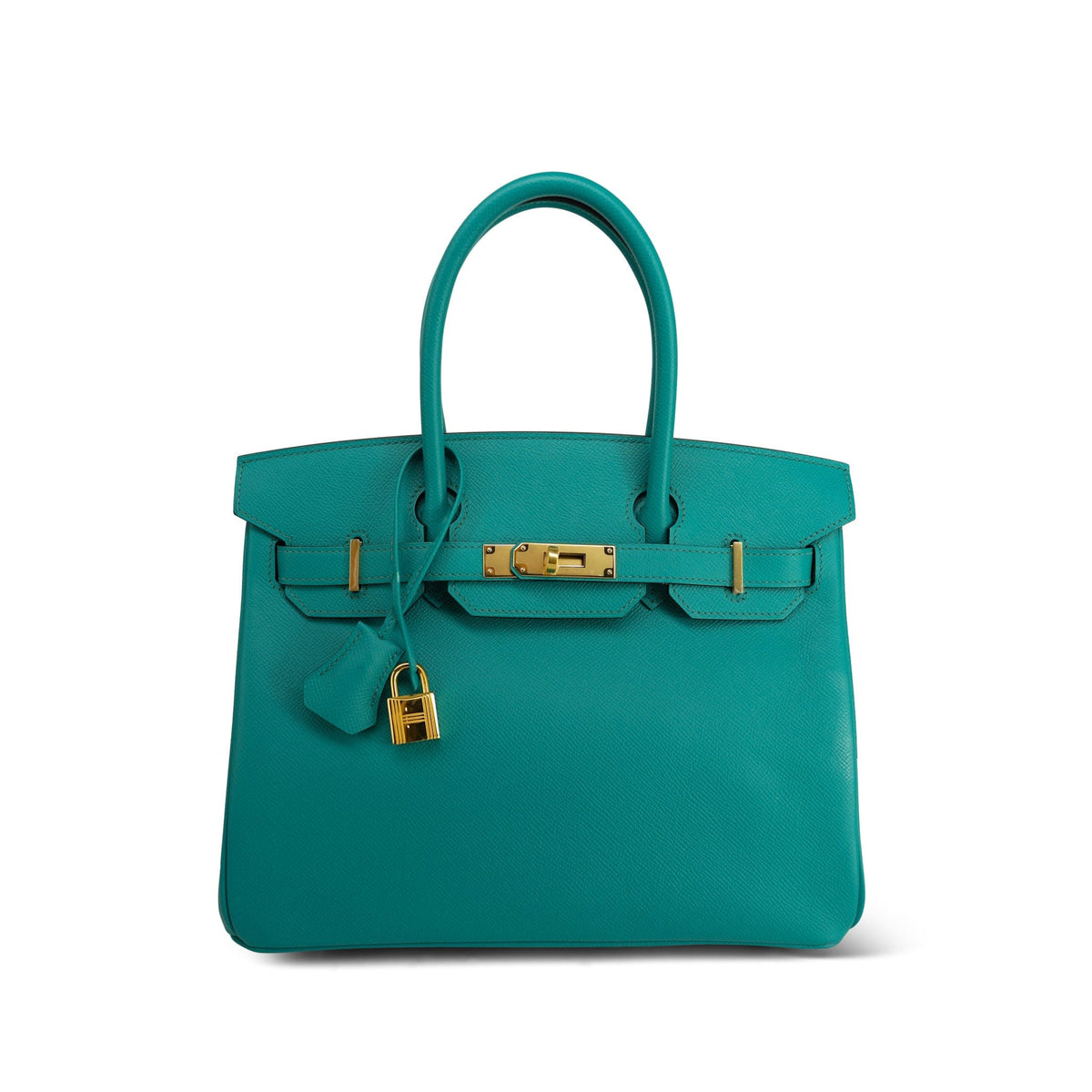 Birkin 30 Bleu Paon Veau Epsom Gold Plated A Stamp