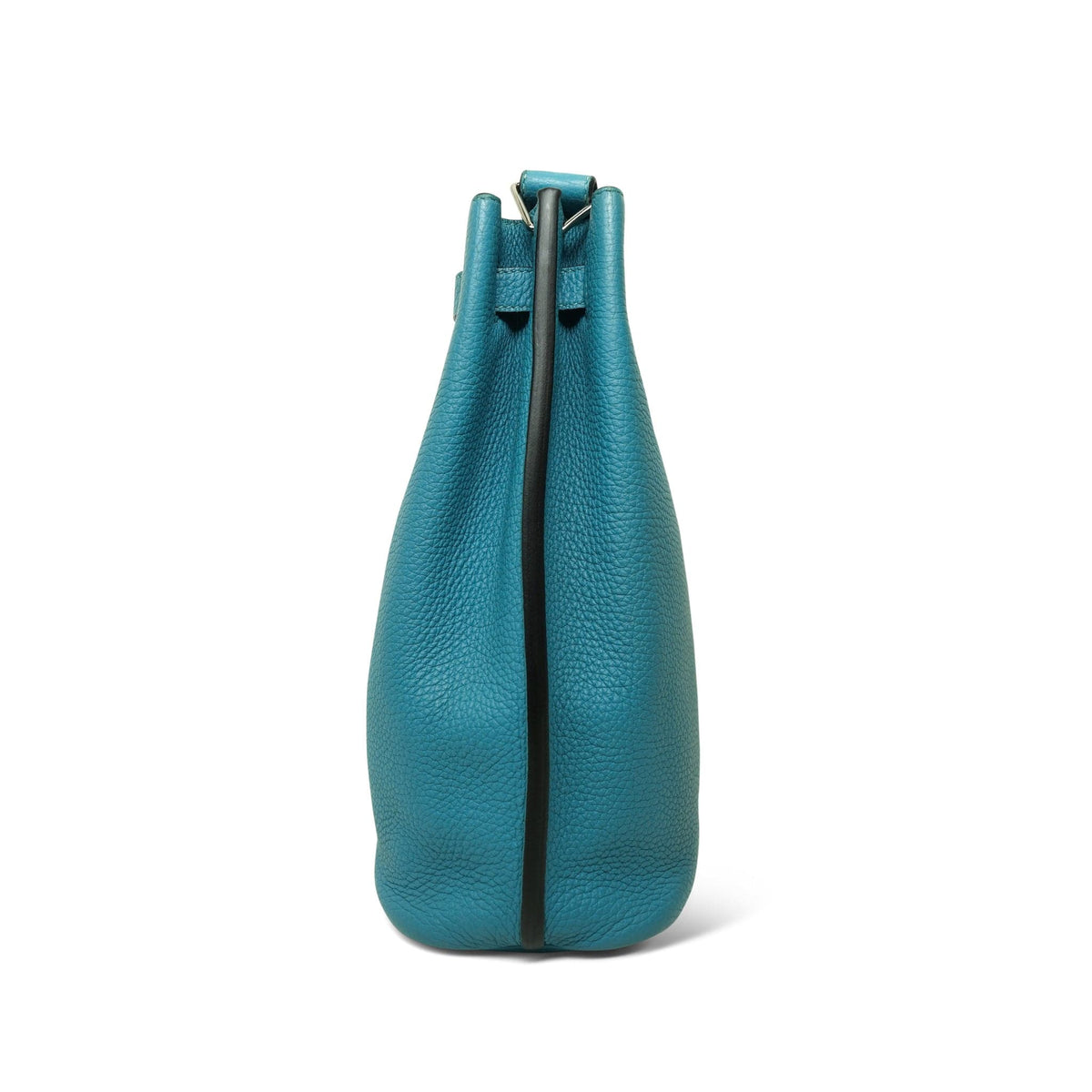 So Kelly 22 Turquoise Clemence Palladium Plated R Square Stamp