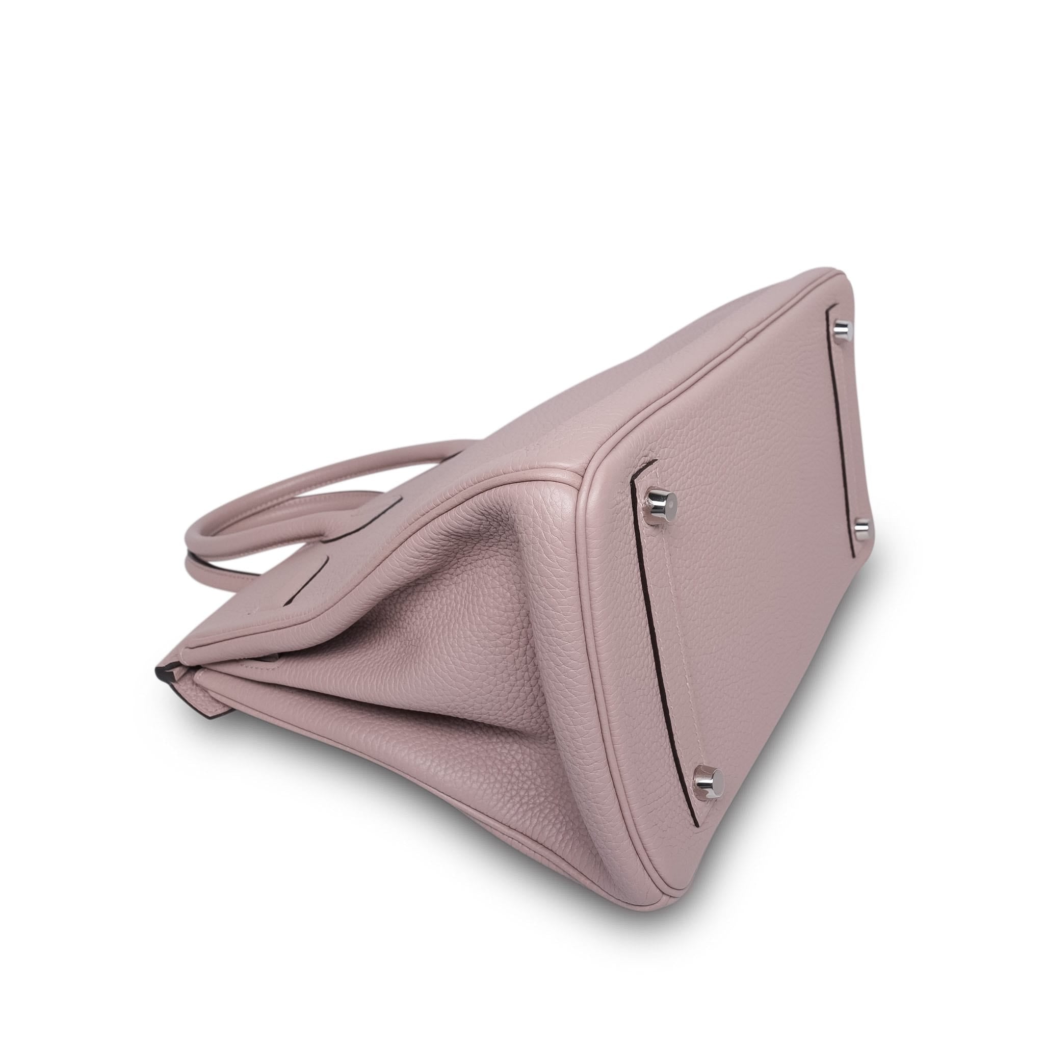 Product image 12 of 14: Birkin 30 Glycine Clemence Palladium Plated T Stamp
