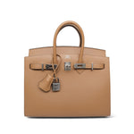 Product image 4 of 15: Birkin Sellier 25 Chai Veau Madame Palladium Plated U Stamp