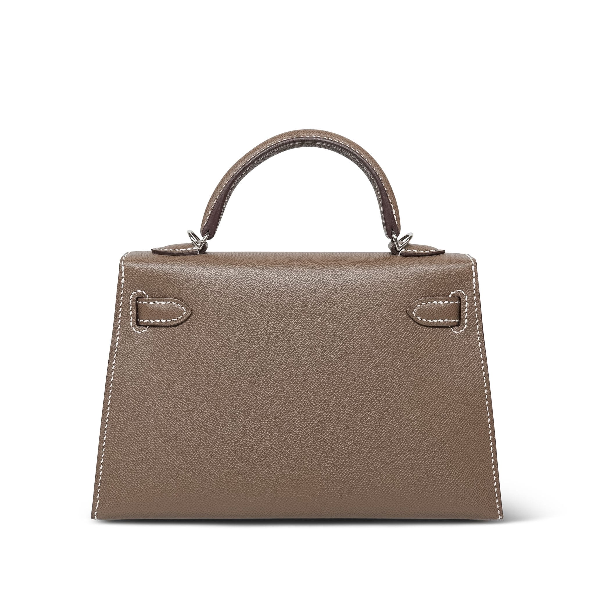 Product image 8 of 16: Mini Kelly Sellier Etoupe Epsom Palladium Plated B Stamp