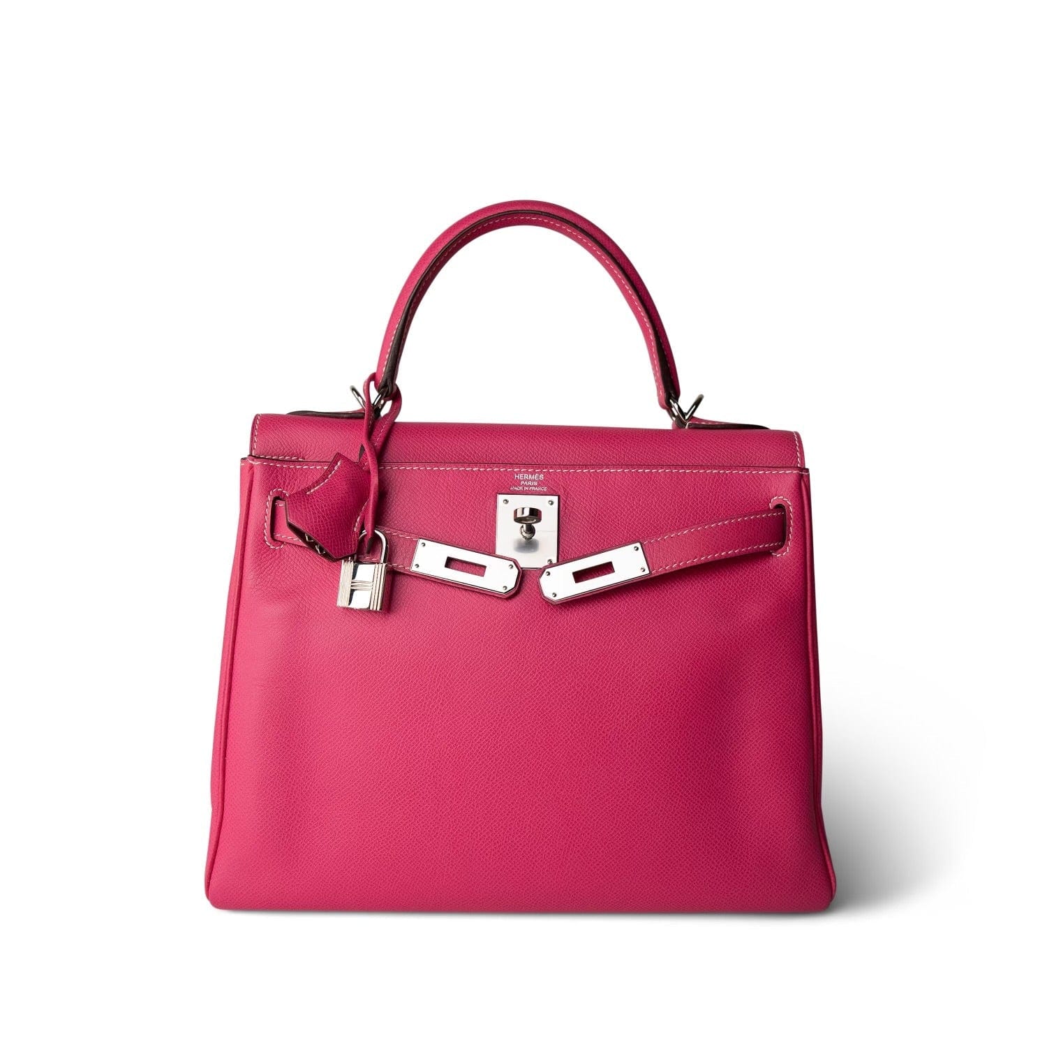 Kelly 28 Rose Tyrien (Candy Color) Epsom Palladium Hardware [O