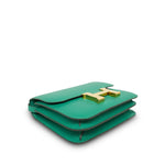 Product image 12 of 29: Constance 18 Vert Jade Epsom Gold Plated B Stamp