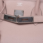 Product image 4 of 14: Birkin 30 Glycine Clemence Palladium Plated T Stamp