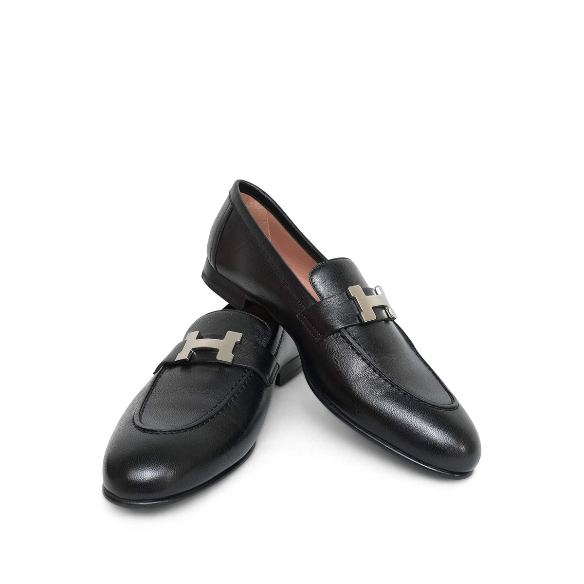 Hermès Paris Loafers Black Size 38.5