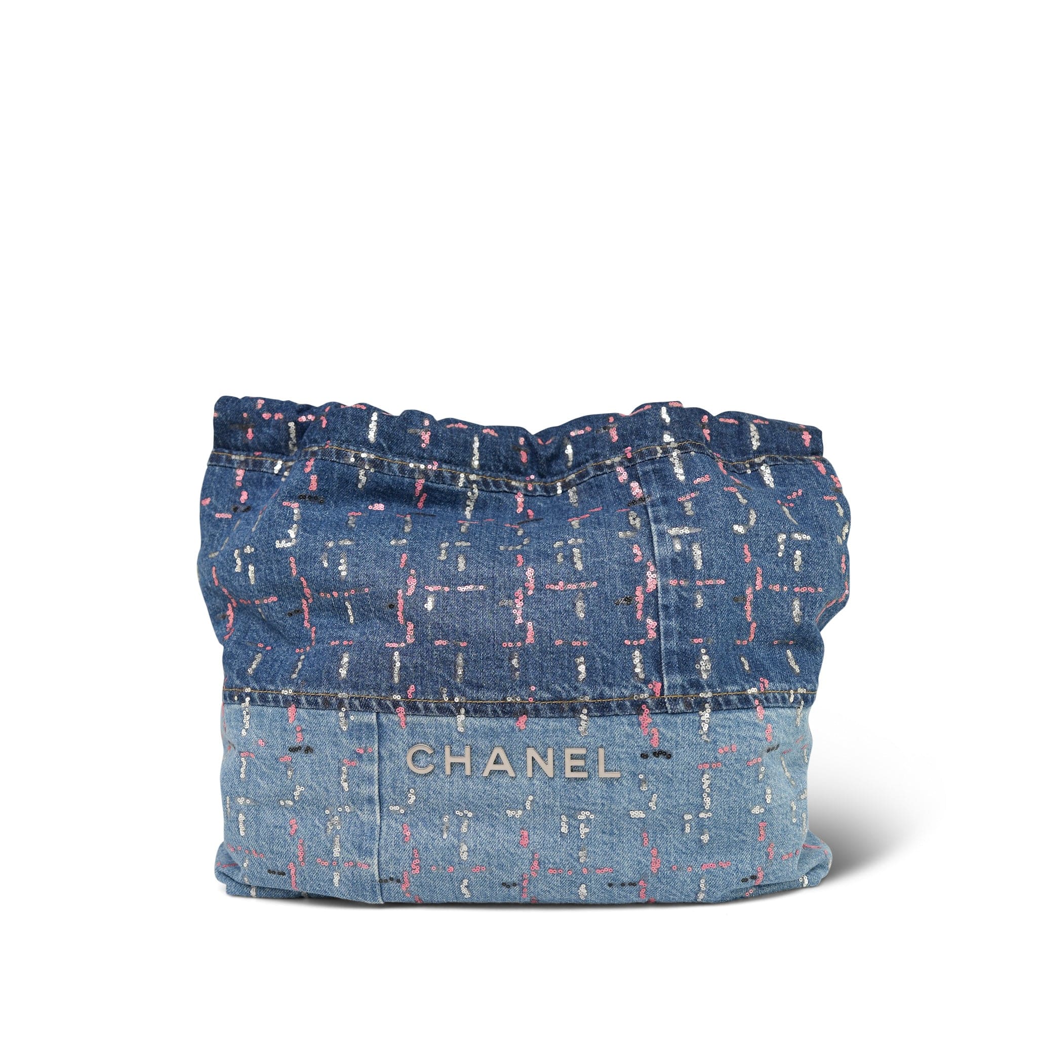 Vintage Chanel denim heel sandals 箱付き　34 CHANEL Denim Sandal Slide Camellia Embroidered Open Toe