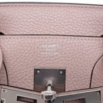 Product image 2 of 14: Birkin 30 Glycine Clemence Palladium Plated T Stamp