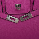 Product image 2 of 26: Birkin 25 Rose Pourpre Veau Togo Palladium Plated C Stamp