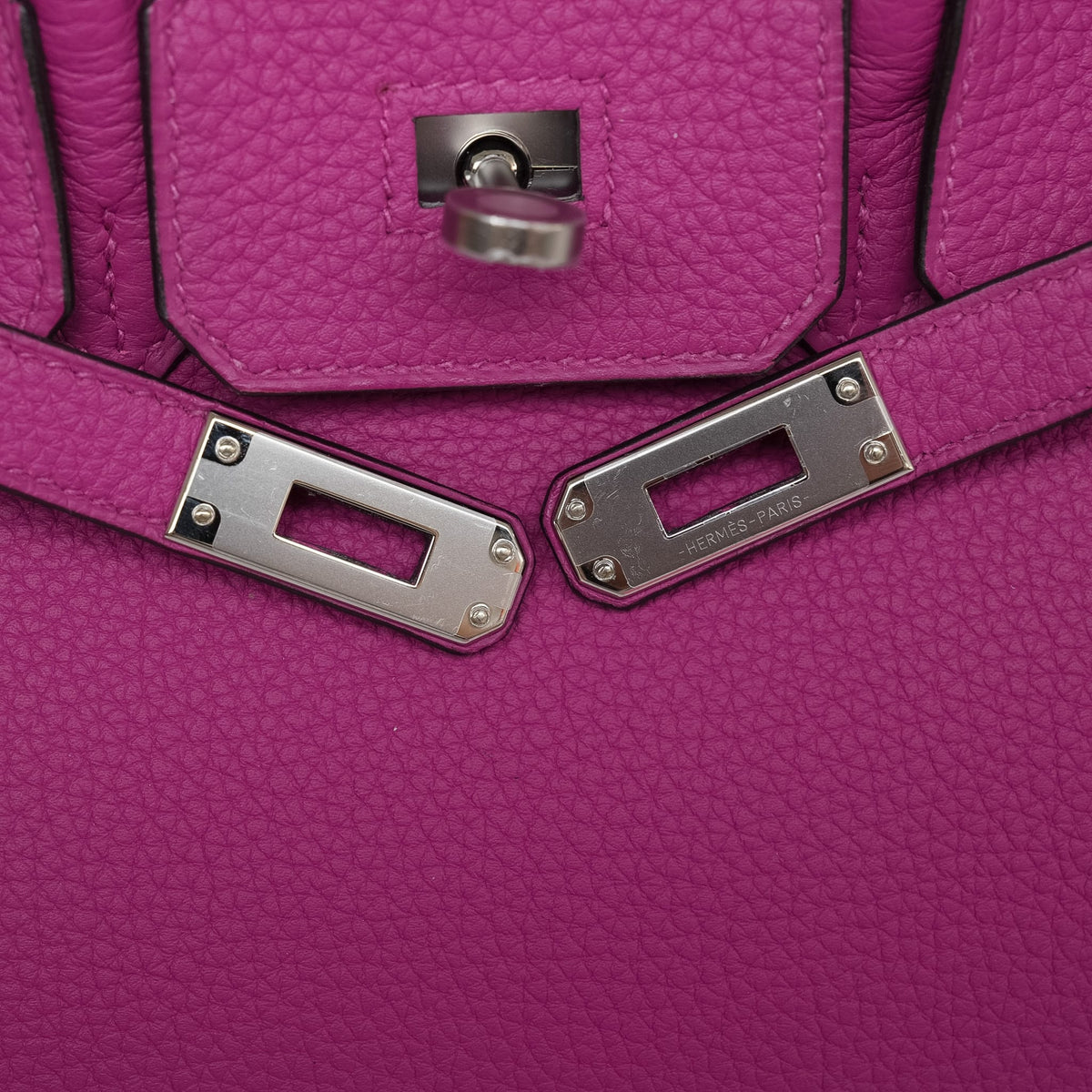 Birkin 25 Rose Pourpre Veau Togo Palladium Plated C Stamp
