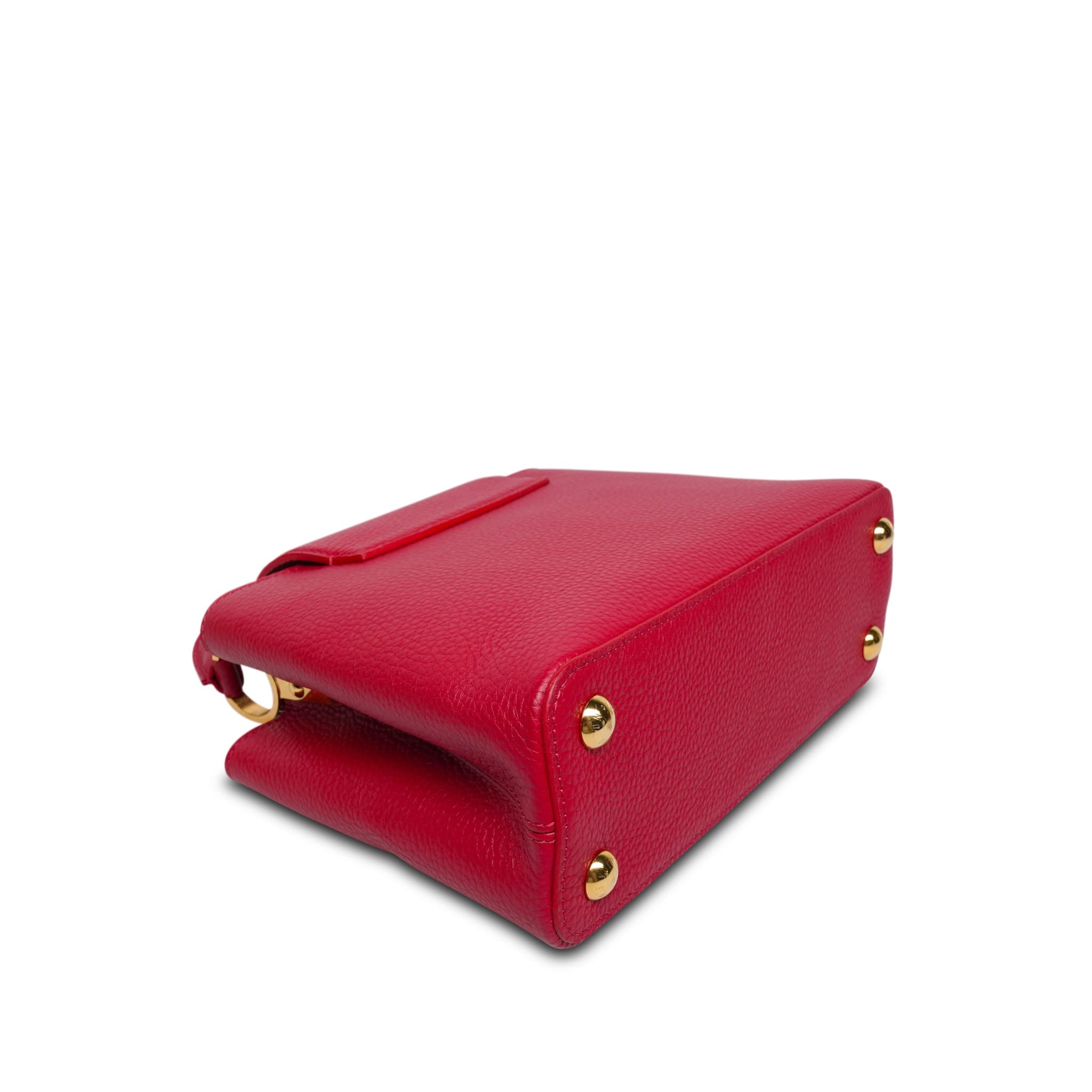 Product image 12 of 14: Louis Vuitton Red Taurillon Capucines BB Light Gold Hardware