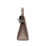 Product image 10 of 16: Mini Kelly Sellier Etoupe Epsom Palladium Plated B Stamp
