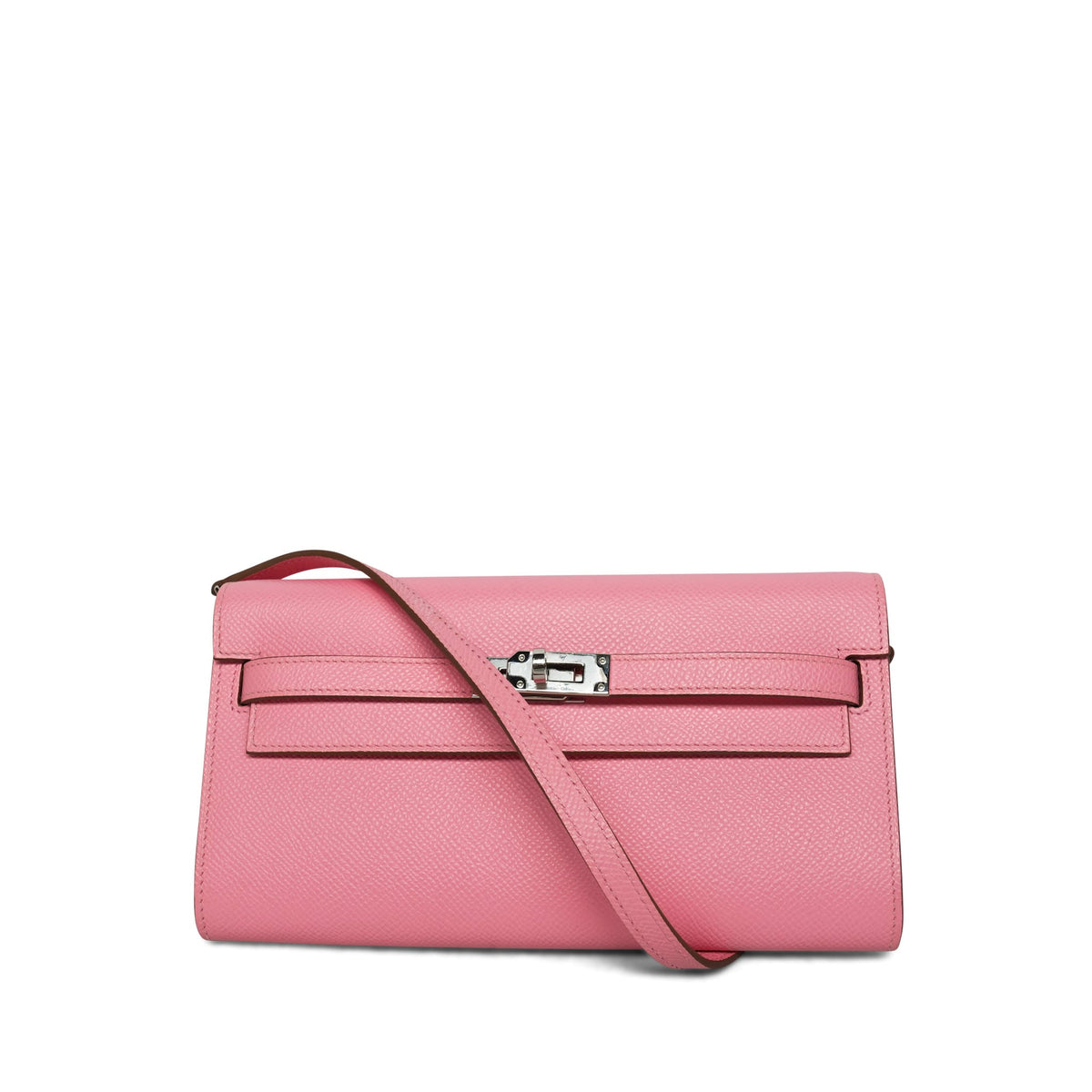 Kelly Wallet To Go Rose Confetti Epsom Palladium Plated U Stamp