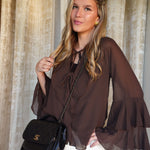 Product image 6 of 19: Black Caviar Quilted Business Affinity Flap Medium Light Gold Hardware