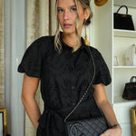 Product image 6 of 27: Black Lambskin Quilted Cambon Wallet on Chain WOC Silver Hardware