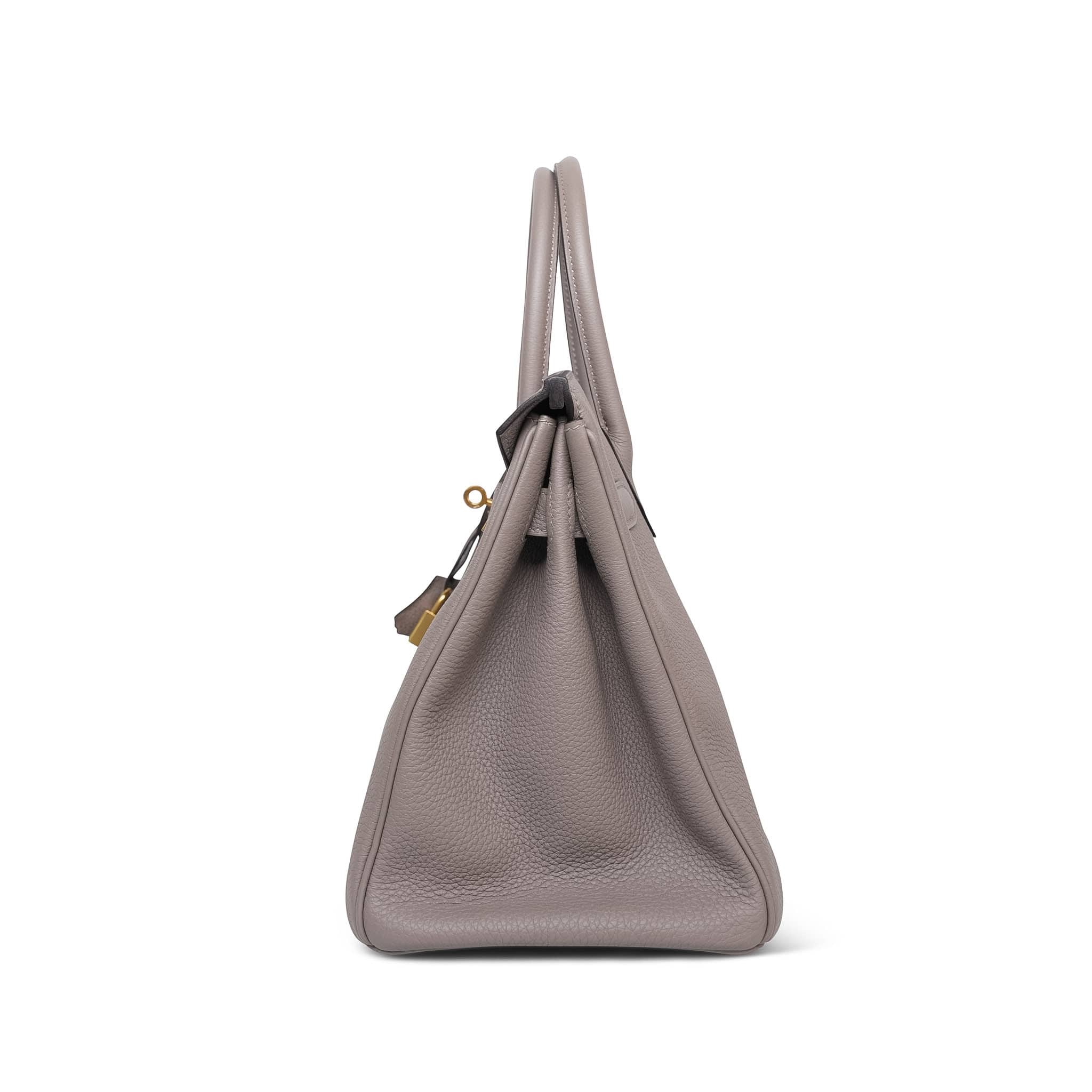 Product image 8 of 14: Birkin 30 Gris Asphalte Togo Gold Plated C Stamp