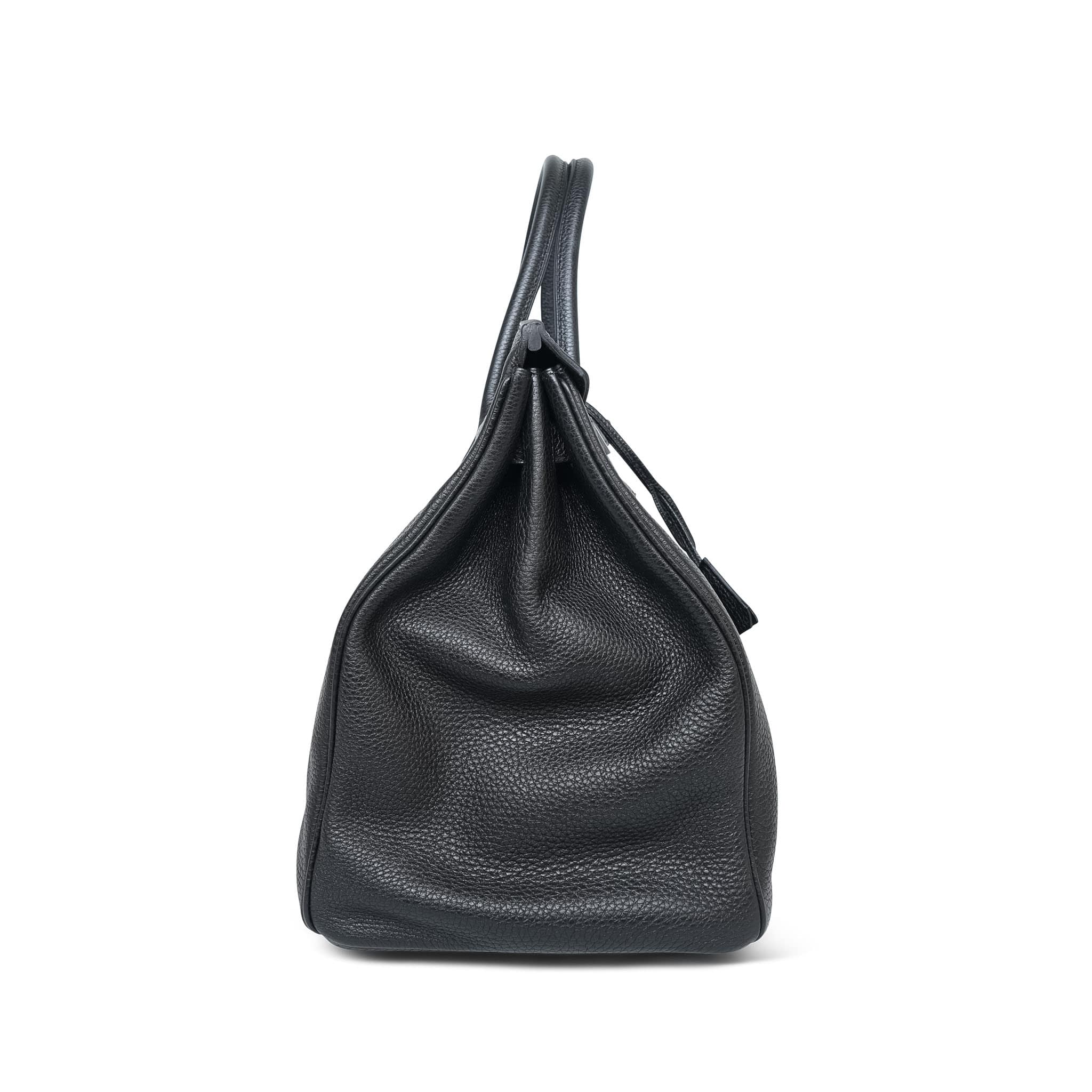 Product image 6 of 14: Birkin 40 Black Togo Palladium Plated O Square Stamp