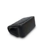 Product image 15 of 21: Black Lambskin Quilted Square Flap Mini Light Gold Hardware