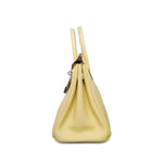 Product image 7 of 22: Birkin 25 Jaune Poussin Swift Palladium Plated T Stamp