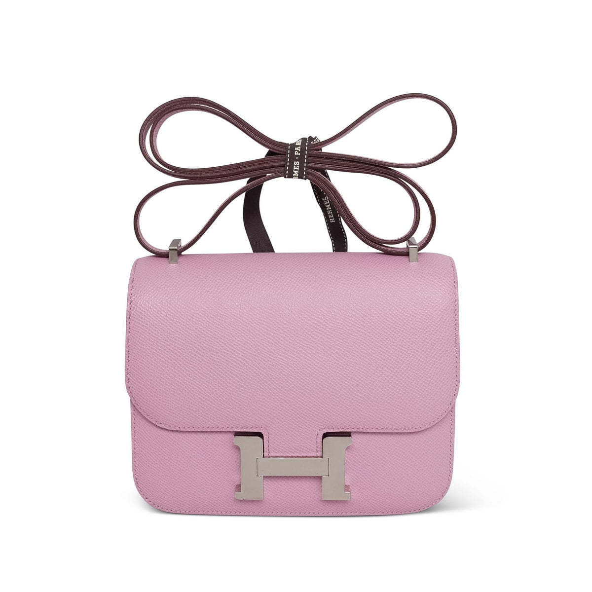 Constance 18 Mauve Sylvestre Epsom Palladium Plated U Stamp