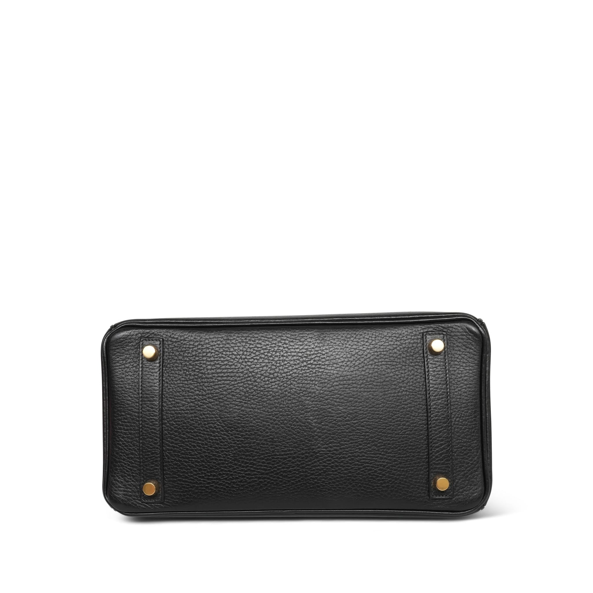 Birkin 30 Black Ardennes Gold Plated H Square Stamp
