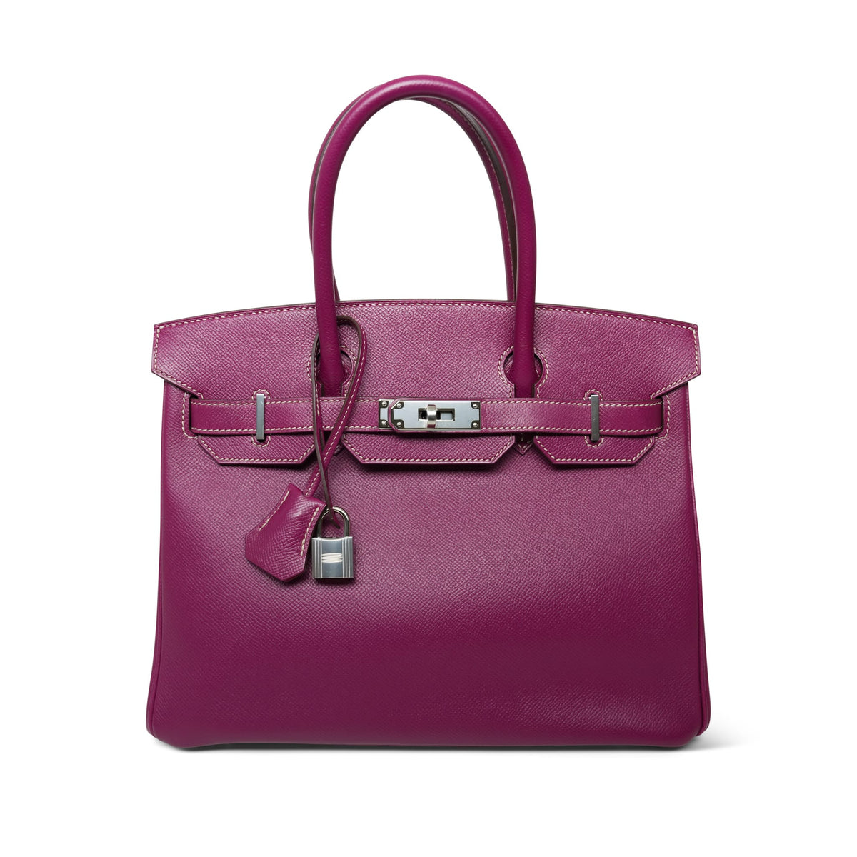 Birkin 30 (Candy Model) Bi-Color Tosca/Rose Tyrien Epsom Palladium Plated O Square Stamp