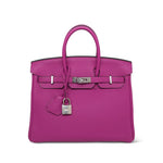 Product image 1 of 26: Birkin 25 Rose Pourpre Veau Togo Palladium Plated C Stamp