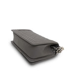 Product image 11 of 13: Dark Grey Caviar Quilted Boy Bag Old Medium Silver Hardware
